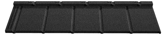 Acoperiș din țiglă metalică Novatik NATURA Slate cu profil drept, aspect de ardezie modernă